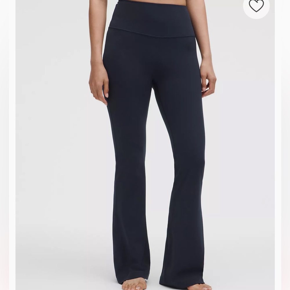 Lululemon Womens Navy Blue Flared Yoga Pants